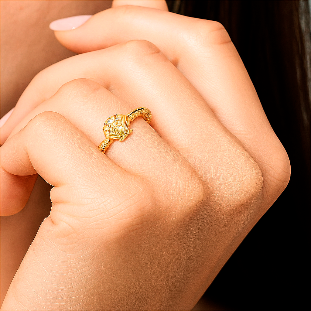 Anillo Shiny Shell Oro