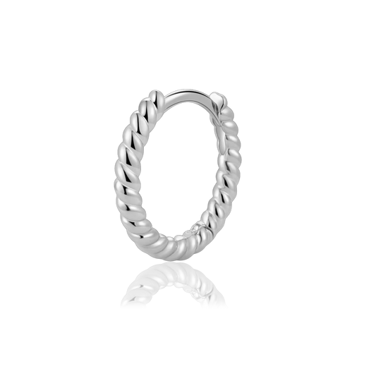 Aro Curly Plata - 8mm