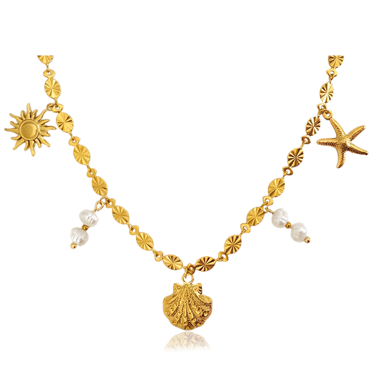 Gold Sun Necklace