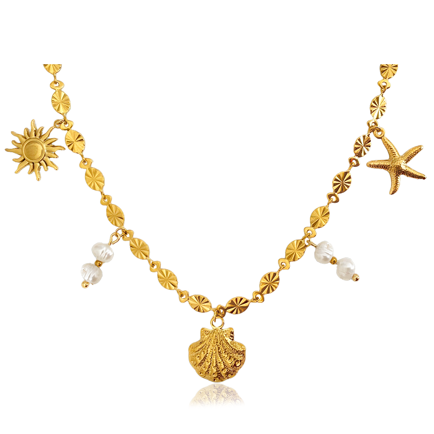 Gold Sun Necklace