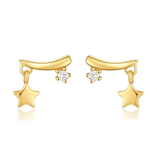 Stary Gold Earrings