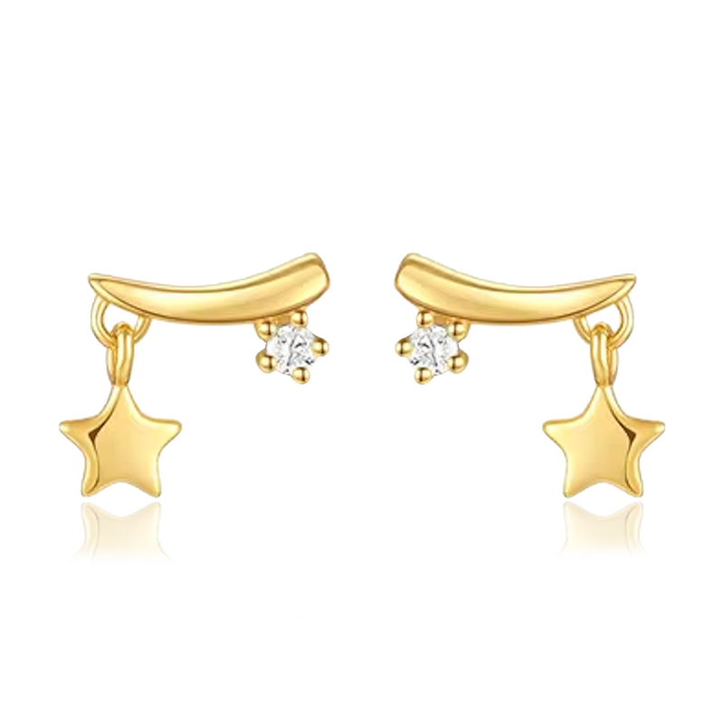 Stary Gold Earrings