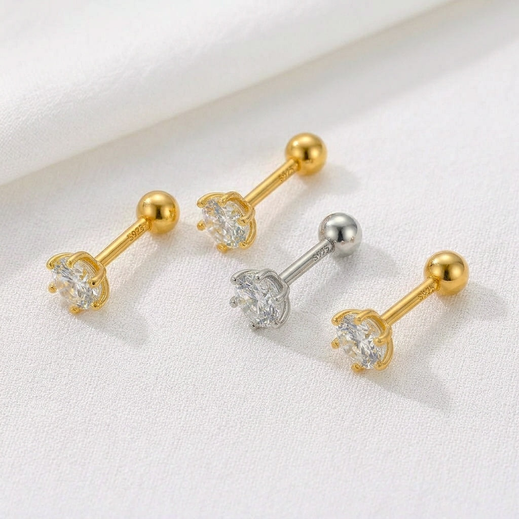 Orecchino Mini Brillante Oro - 3mm