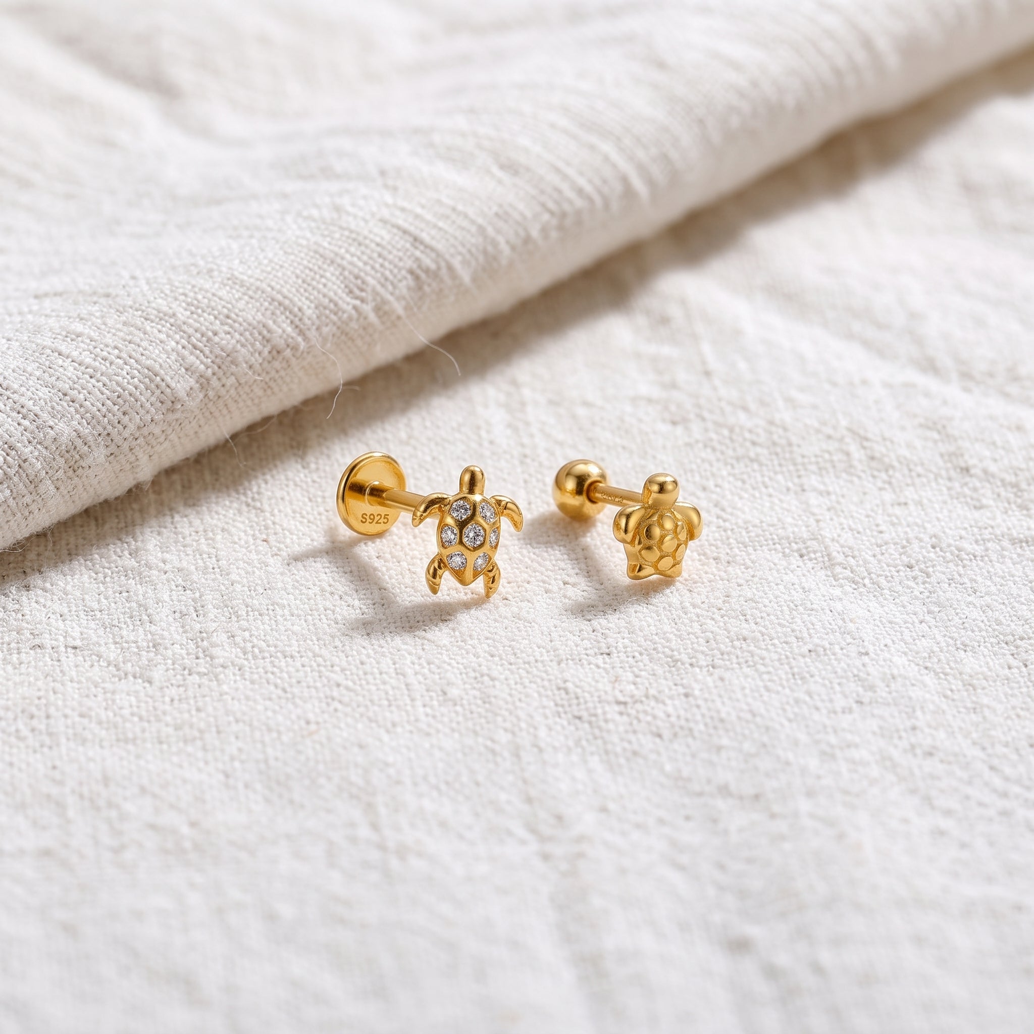 Duo Tiny Turtles Oro