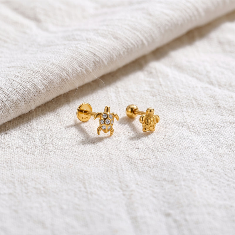 Duo Tiny Turtles Oro