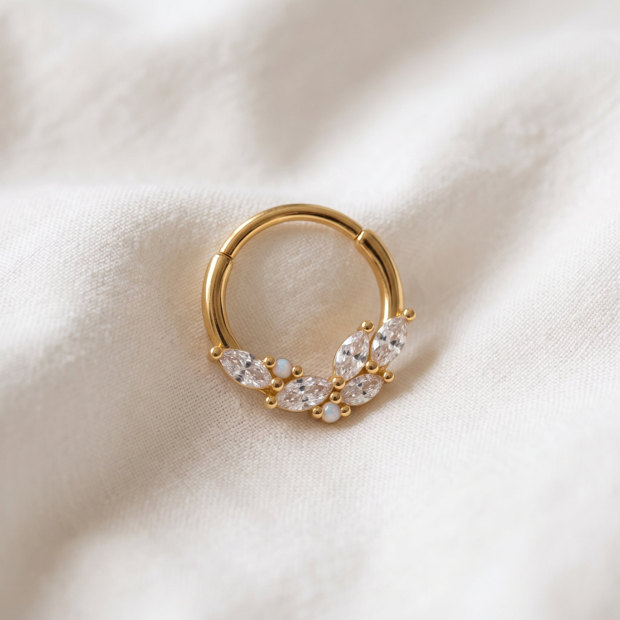 Anello Mini Foglie Oro
