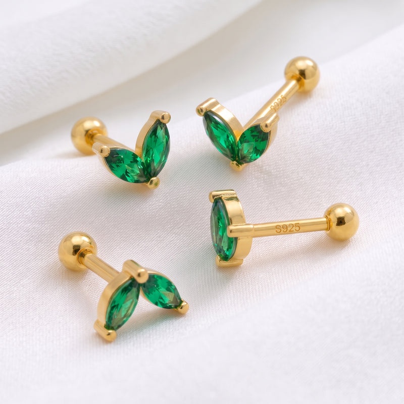 Mini White Flower Earring