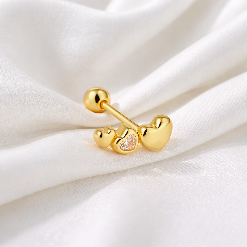 Mini White Flower Earring