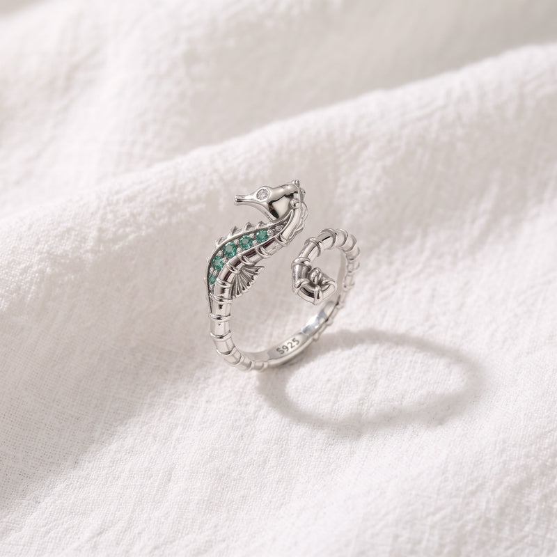 Anello Cavalluccio Marino Argento