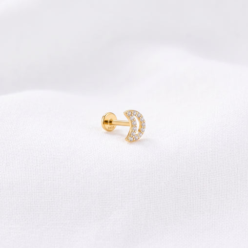 Pendiente Lunula Oro