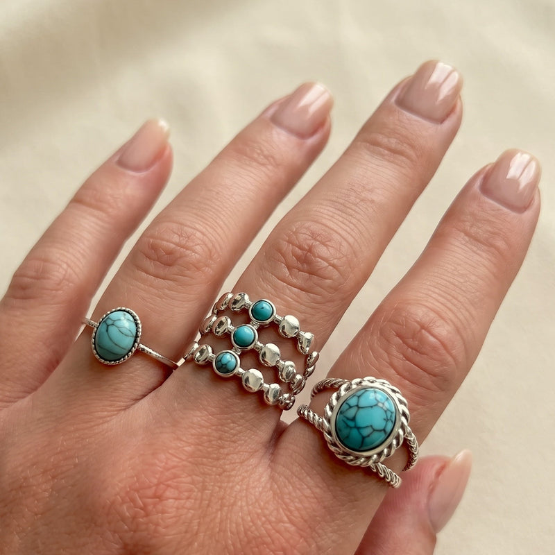 Anello Turchese Vintage Argento
