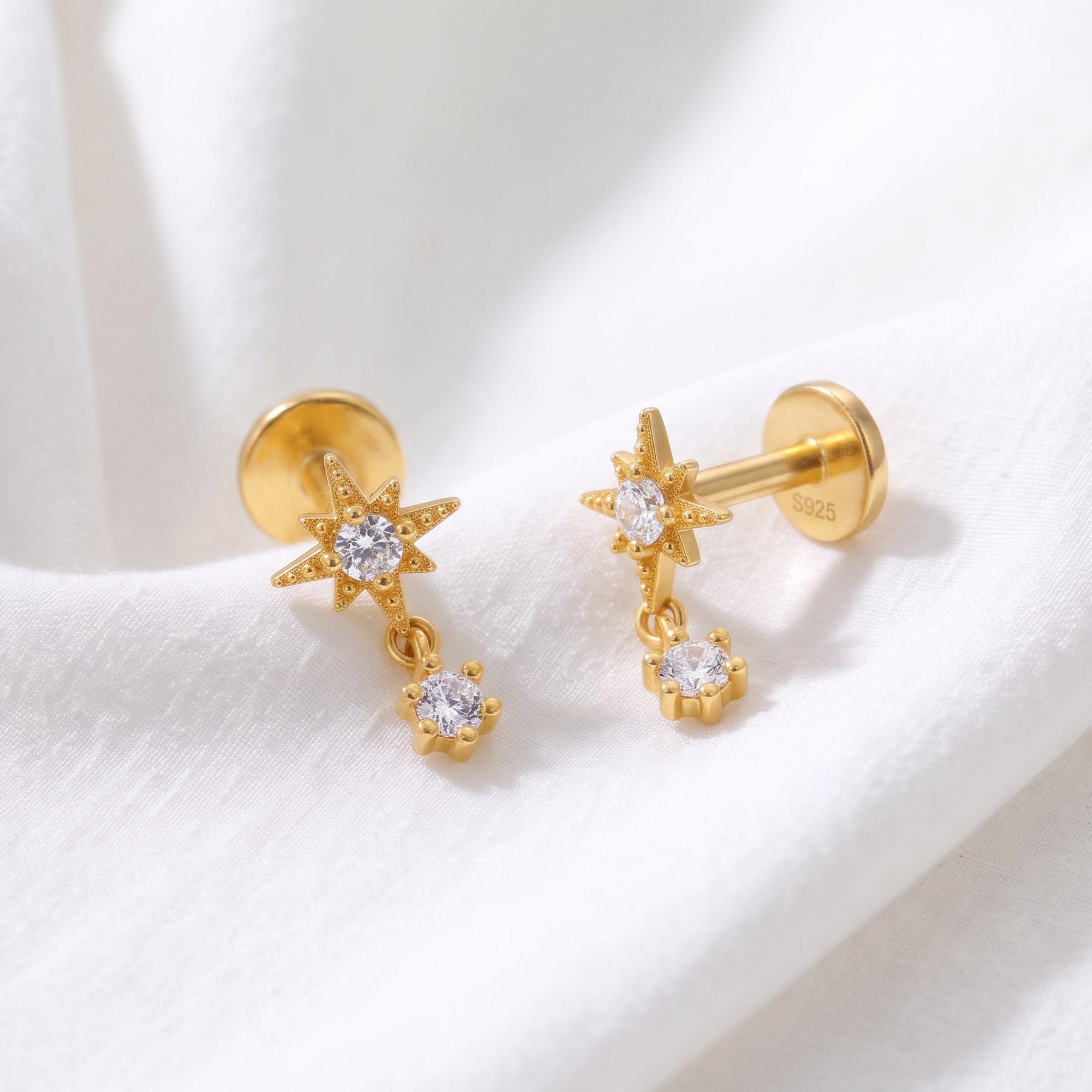 Pendiente Stella Drop Oro