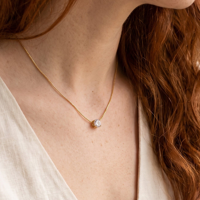Collar Pure Blanco Oro