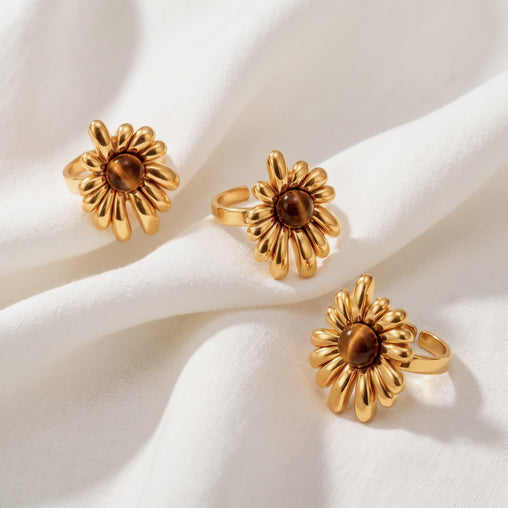 Anillo Tiger Bloom Oro