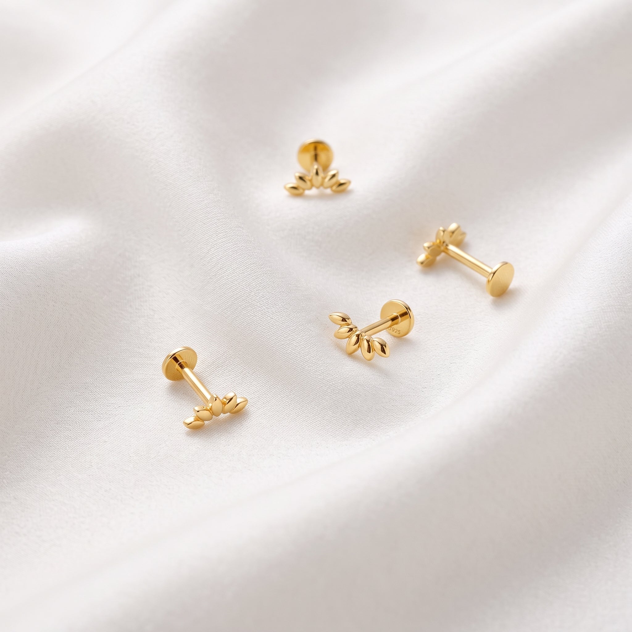 Pendiente Loto Oro