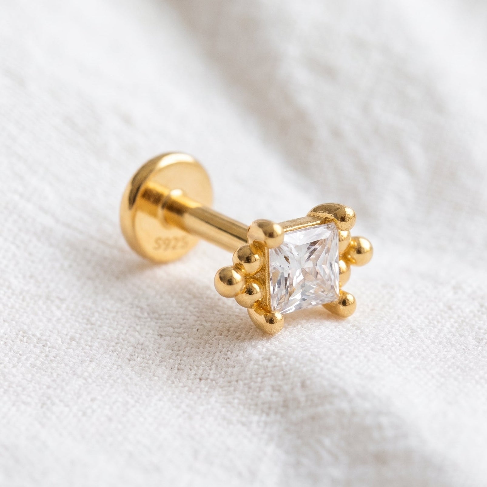 Pendiente Glow Square Oro