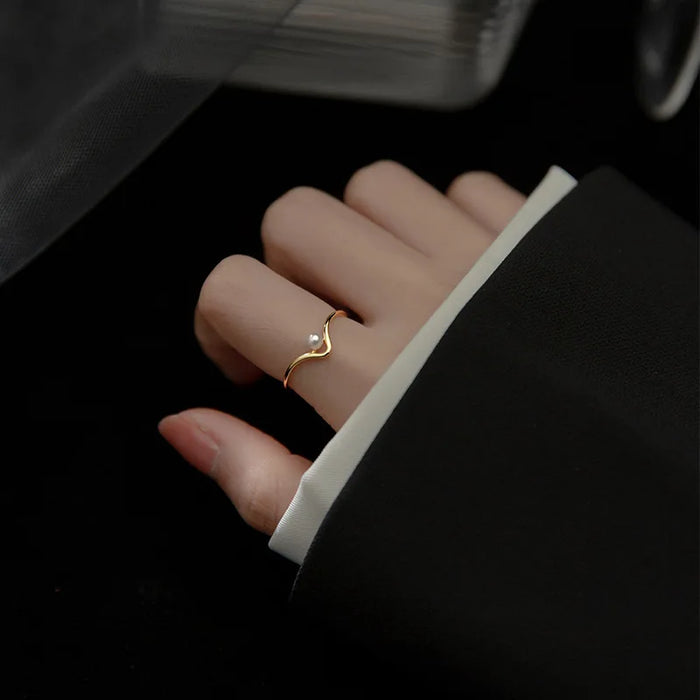 Anello Perlina Argento