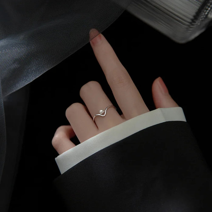 Anello Perlina Argento