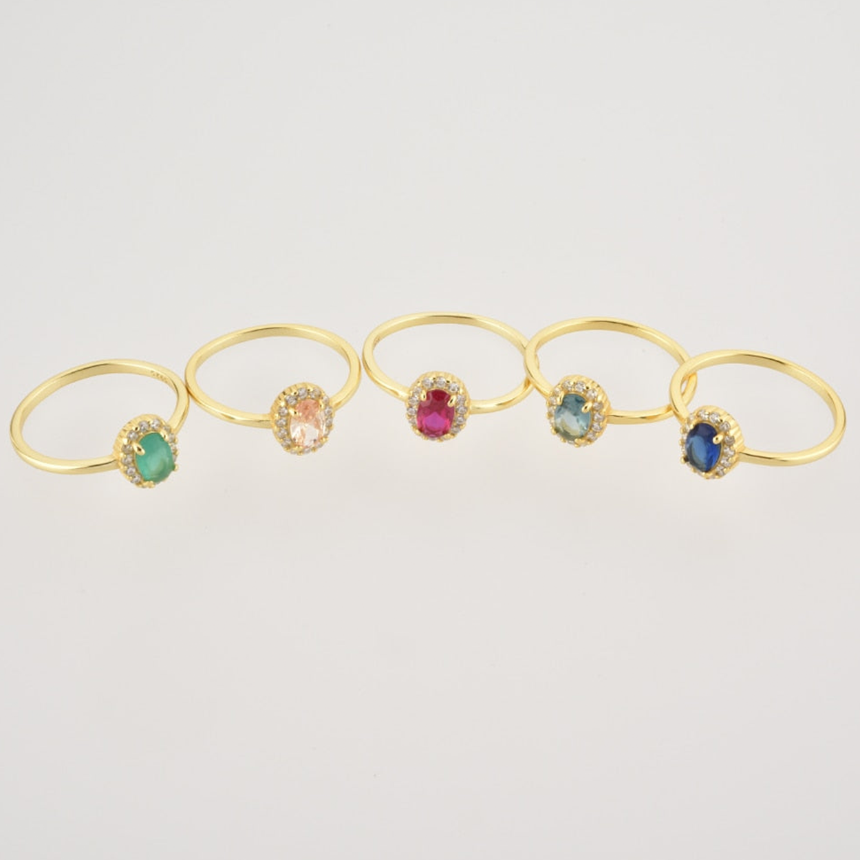 Anillo Oval Champagne Oro