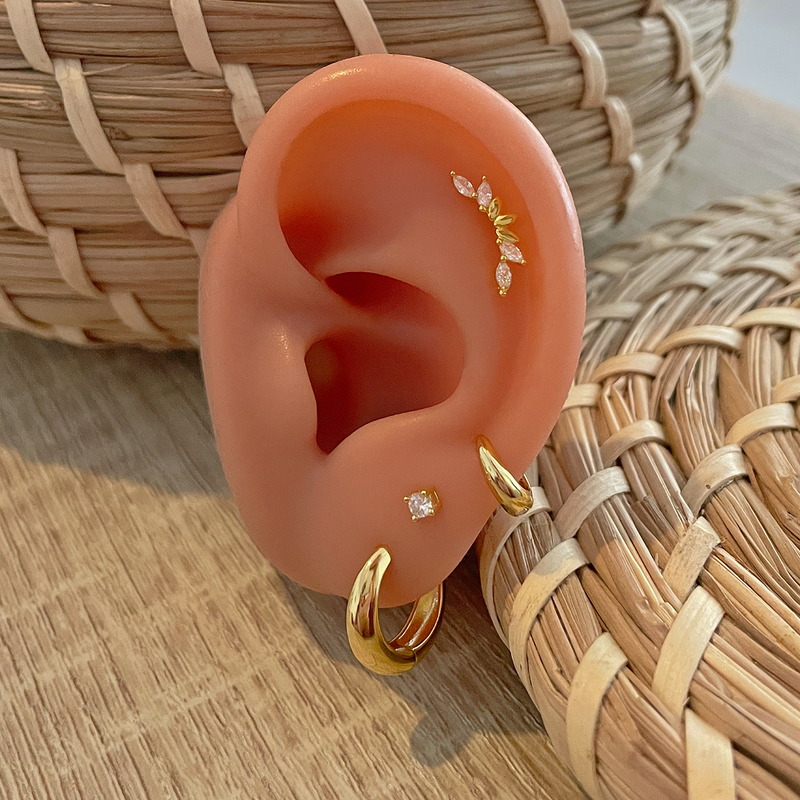 Orecchini a cerchio Sahara Oro - 10mm o 6mm