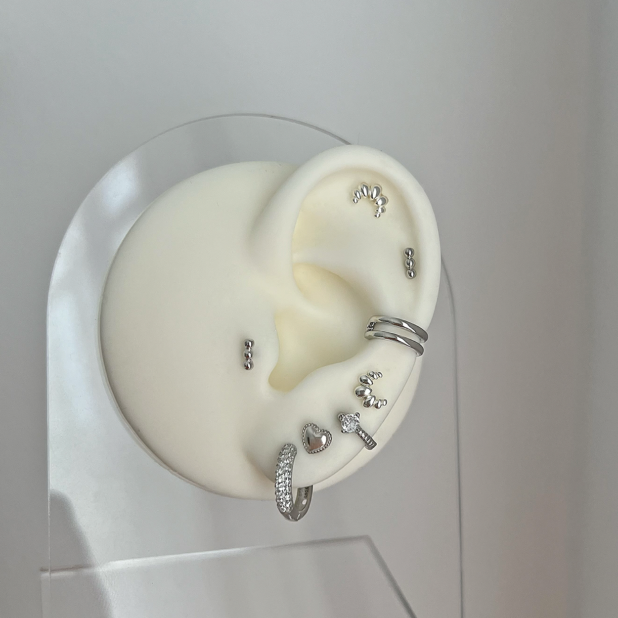 Ear Cuff Doble Plata