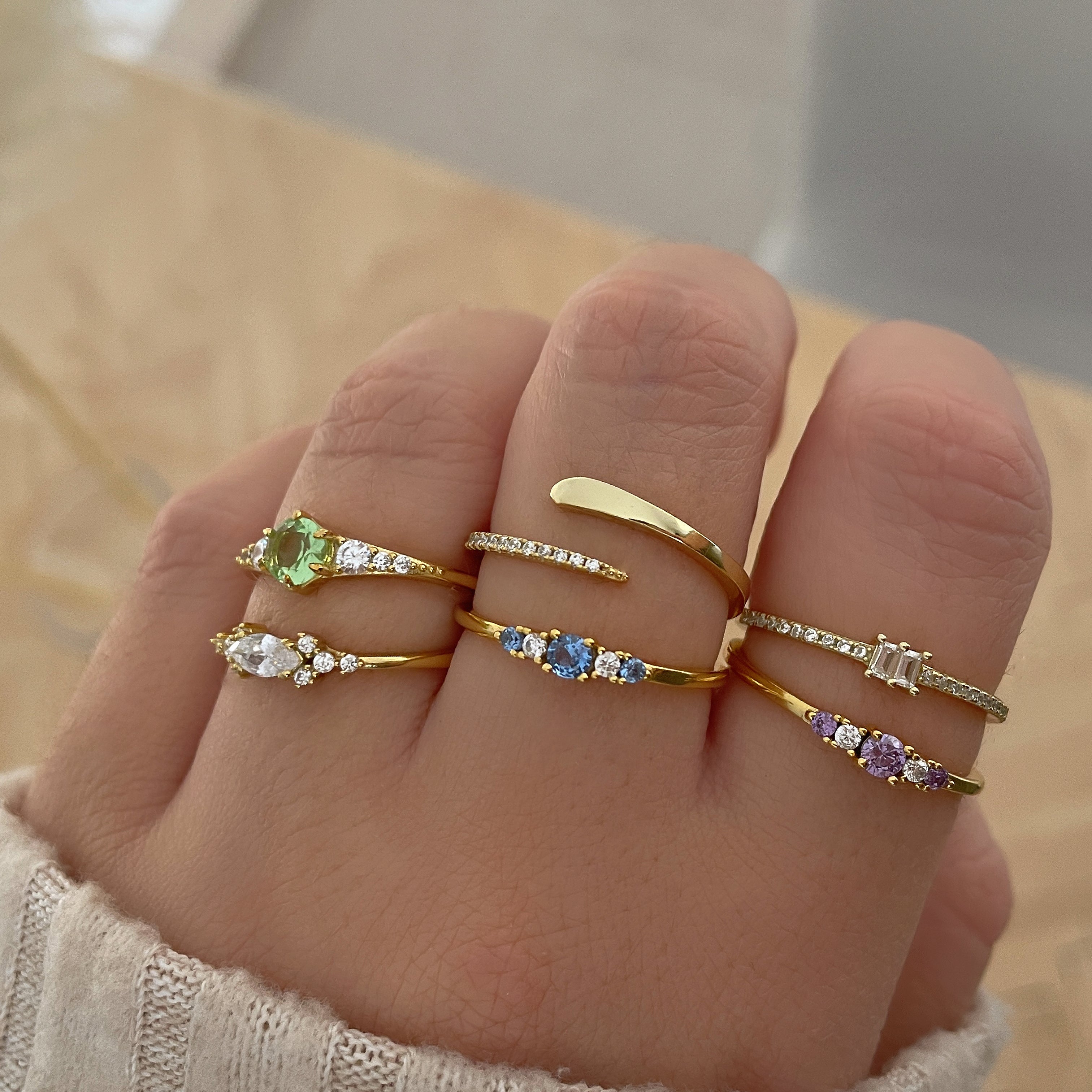 Anillo Selina Blanco Oro