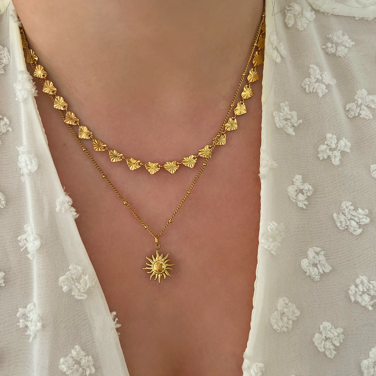 Gold Sun Necklace