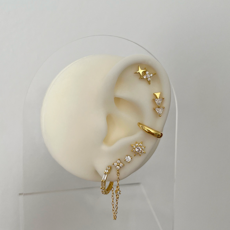 Polaris Gold Earring