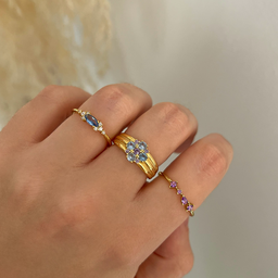 Anillo Zuri Lila Oro