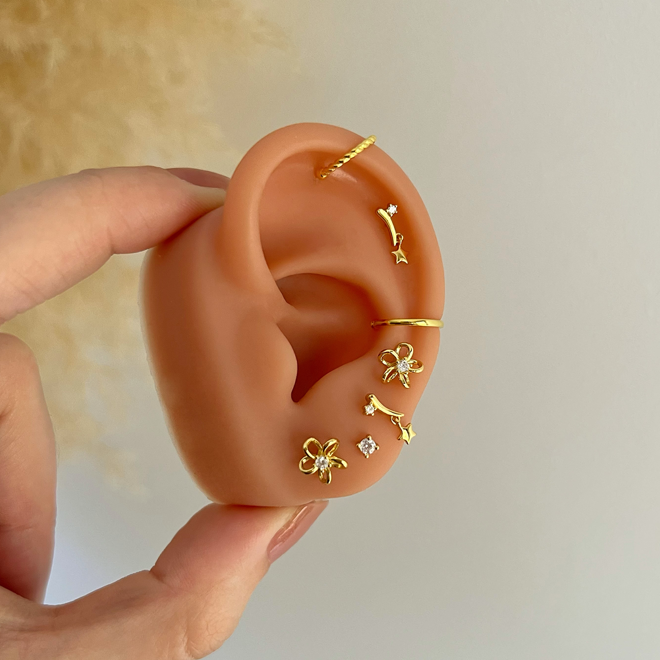 Pendientes Petalia Oro