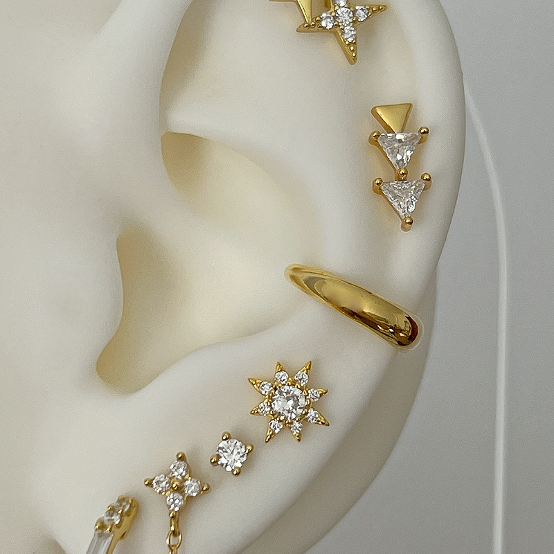 Polaris Gold Earring
