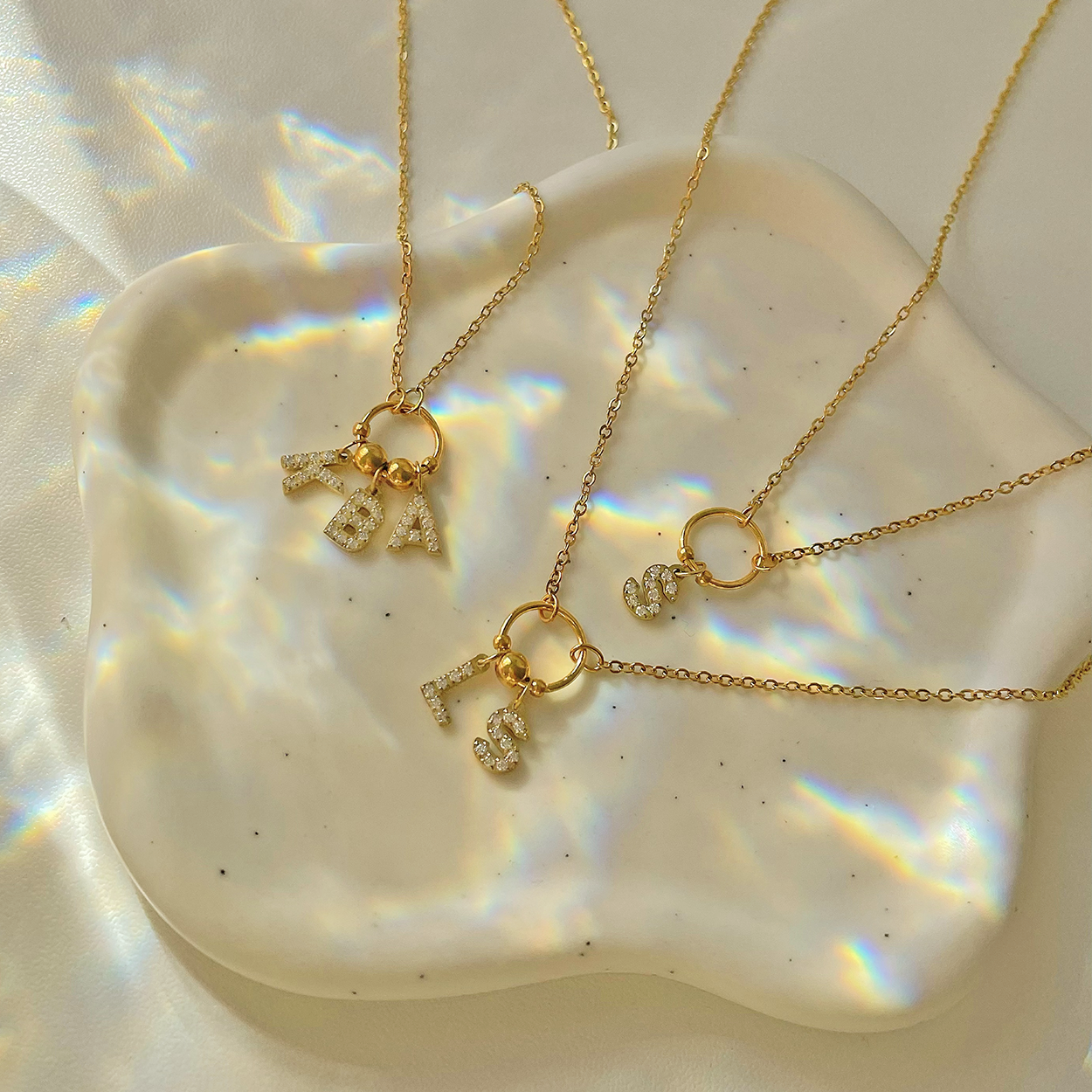 Collar Círculo Personalizado Oro