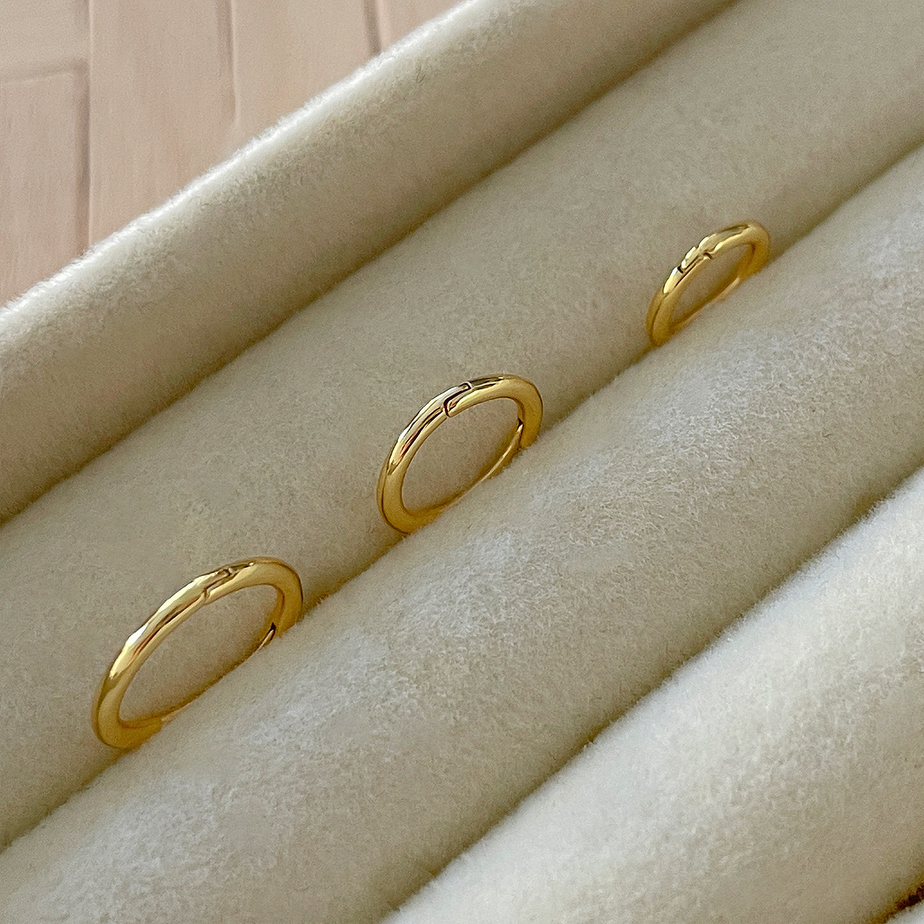 Mini Basic Gold Hoops - 5, 6, 7, 8, 9, 10, 11 and 12mm