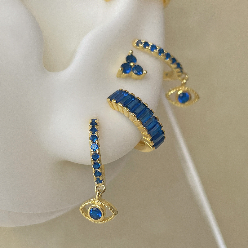 Ayla White Gold Earrings