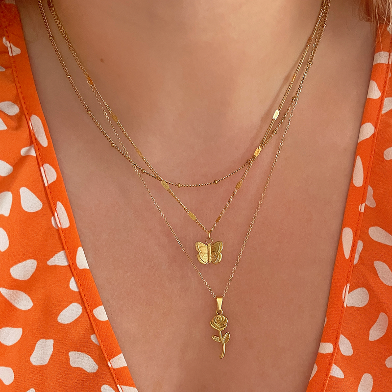 Collana Mini Sfere Oro