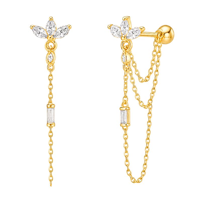 Pendientes Jasmine Oro
