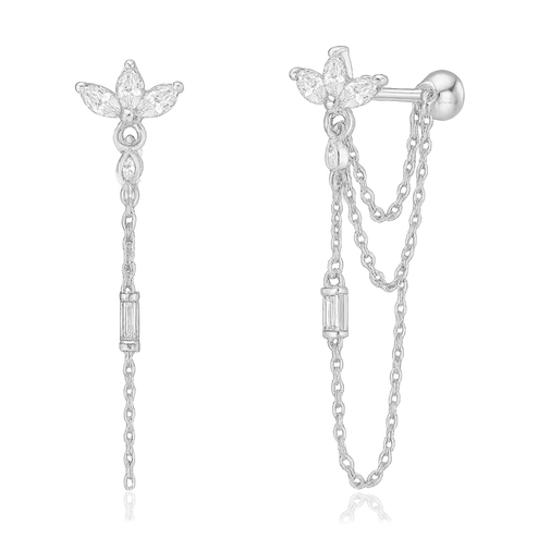 Pendientes Jasmine Plata