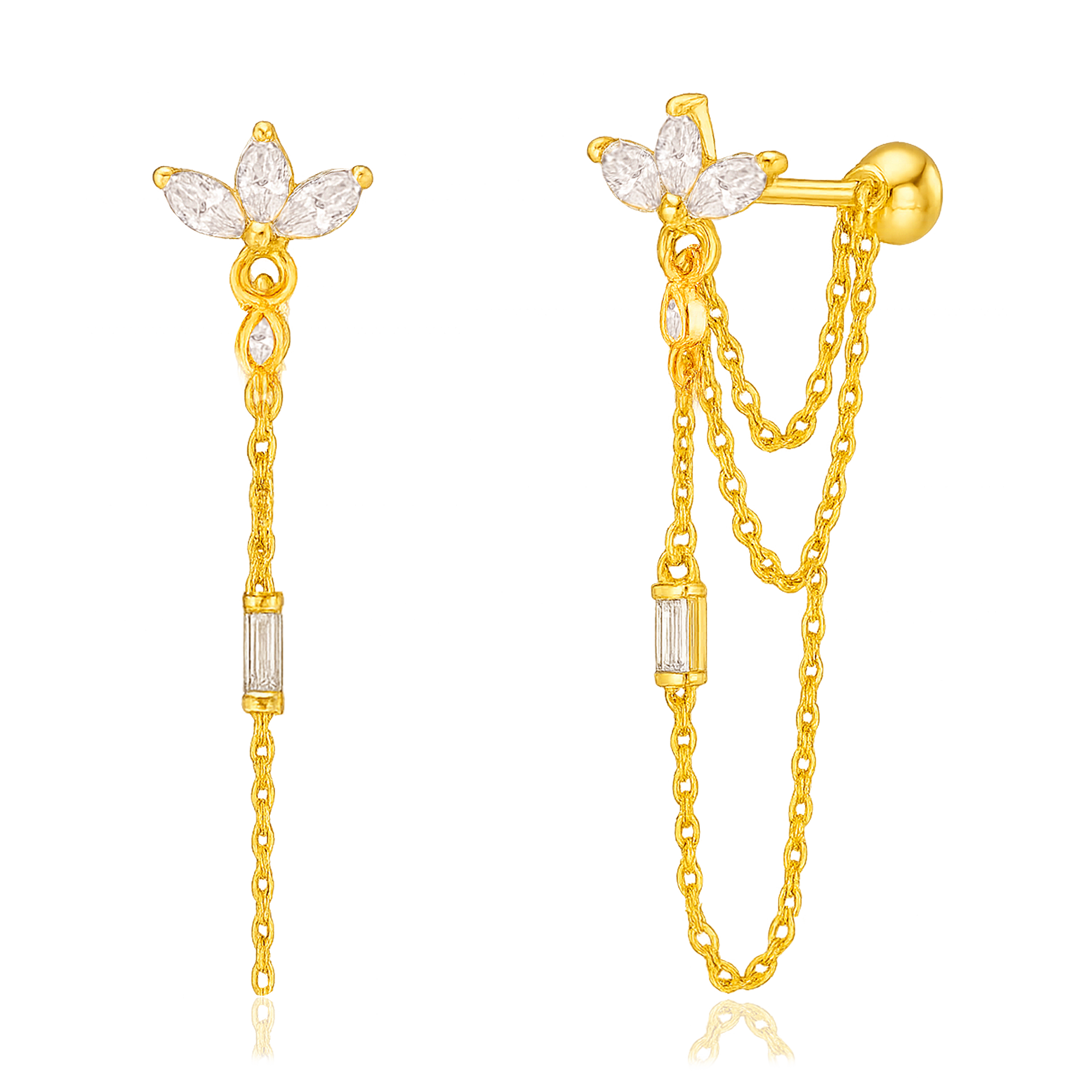 Pendientes Jasmine Oro