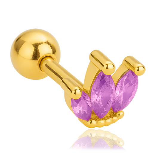 Lilac Tulip Earring
