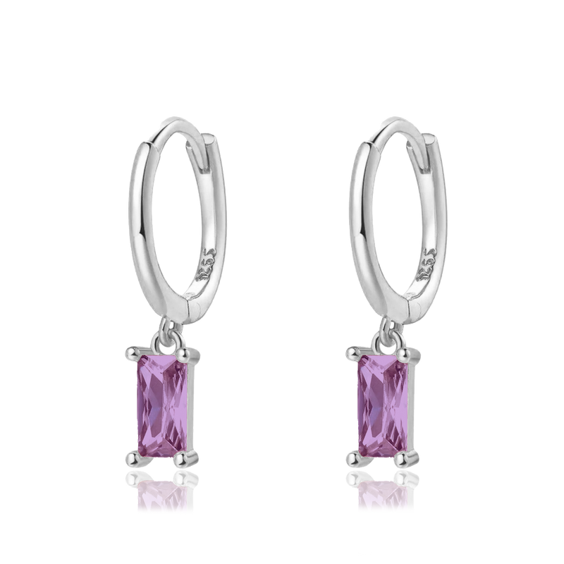 Aros Phoebe Lila Plata
