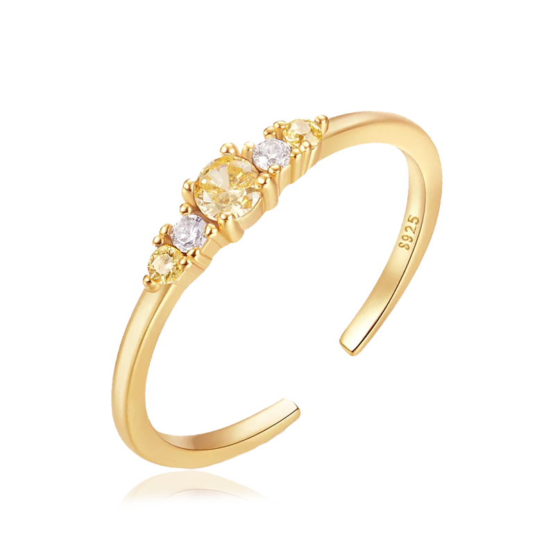 Anillo Ophelia Limón Oro