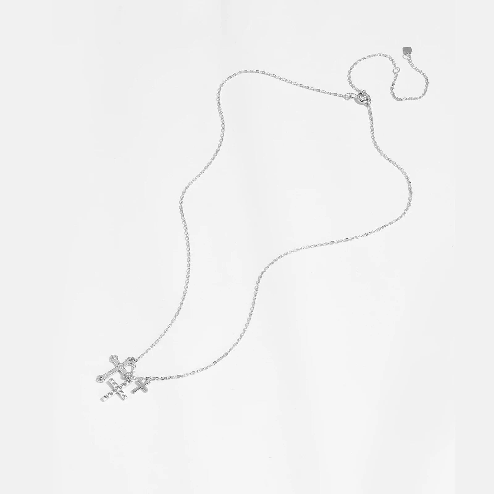Collar Cruces Plata