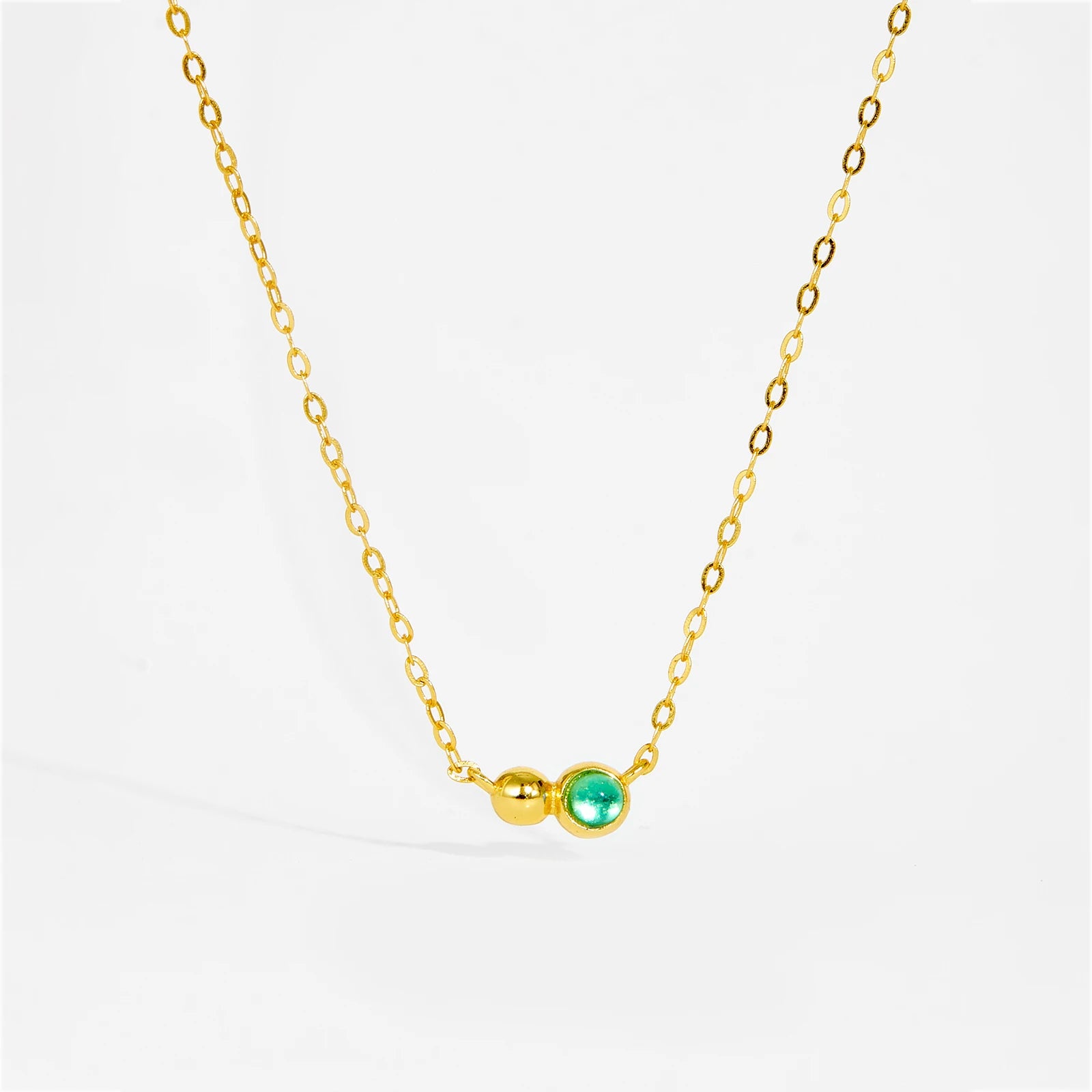 Collar Duora Verde Oro
