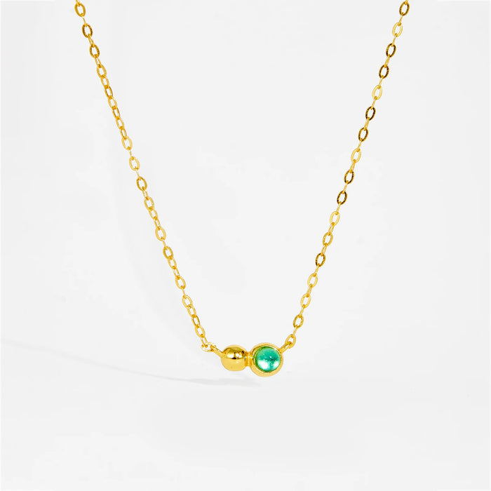 Collana Duora Verde Oro