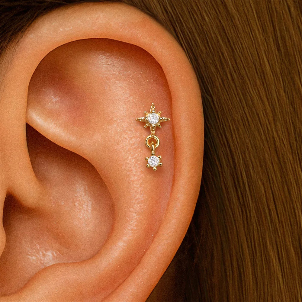 Pendiente Stella Drop Oro