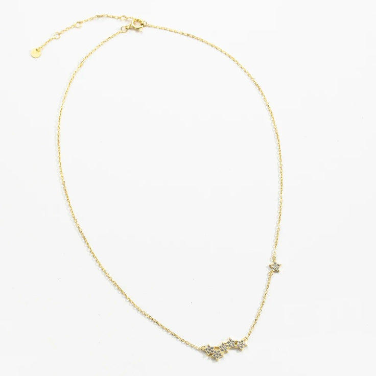 Collar Multi Estrellas Oro
