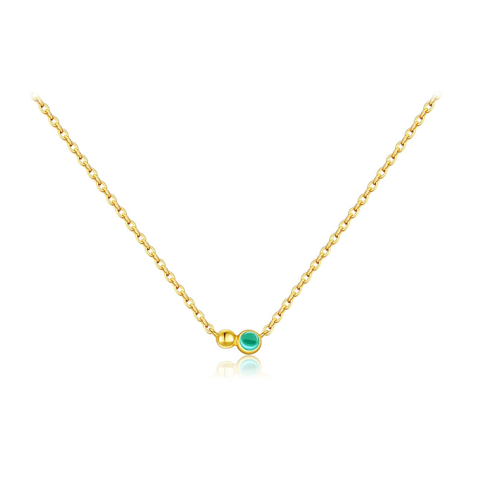 Collana Duora Verde Oro
