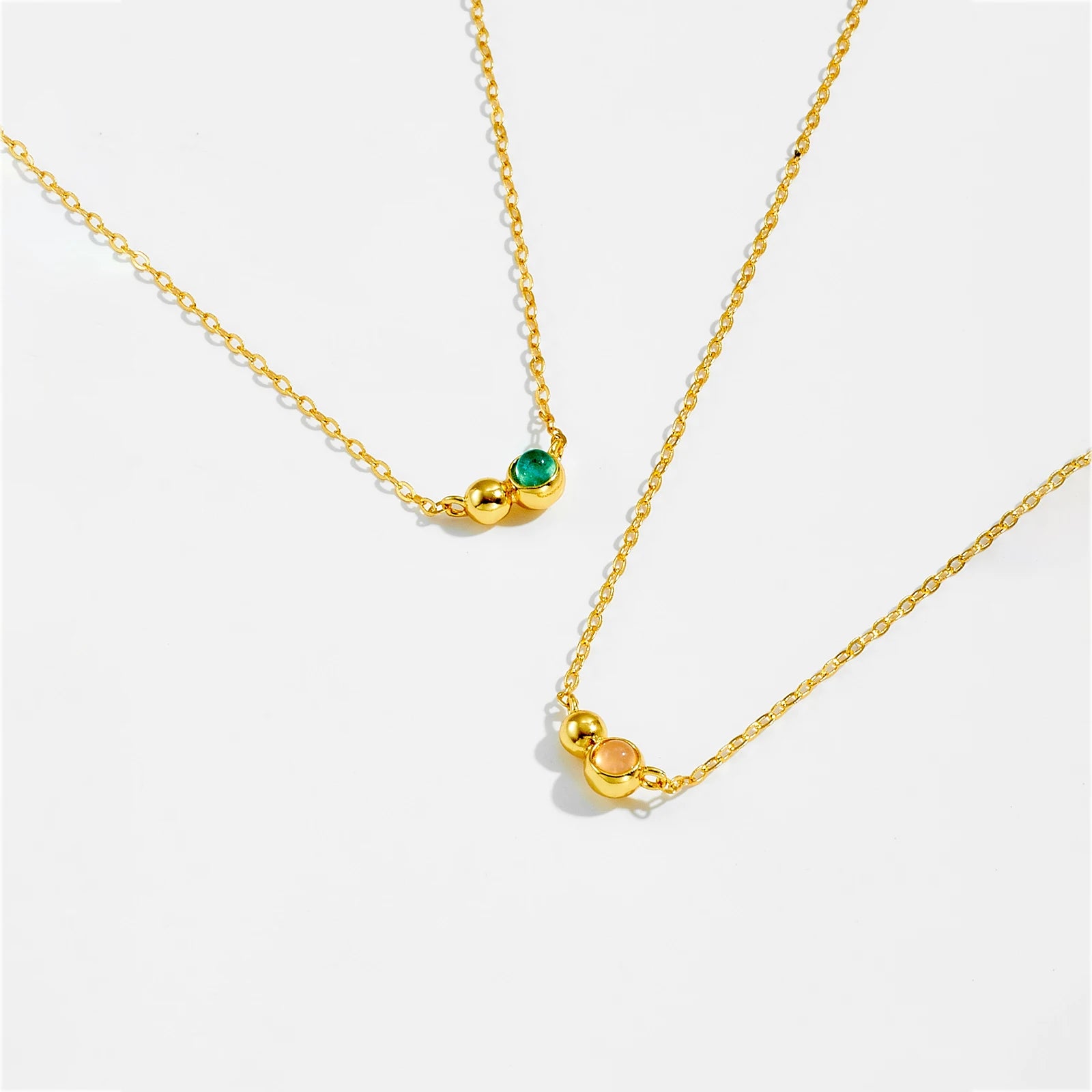 Collar Duora Verde Oro