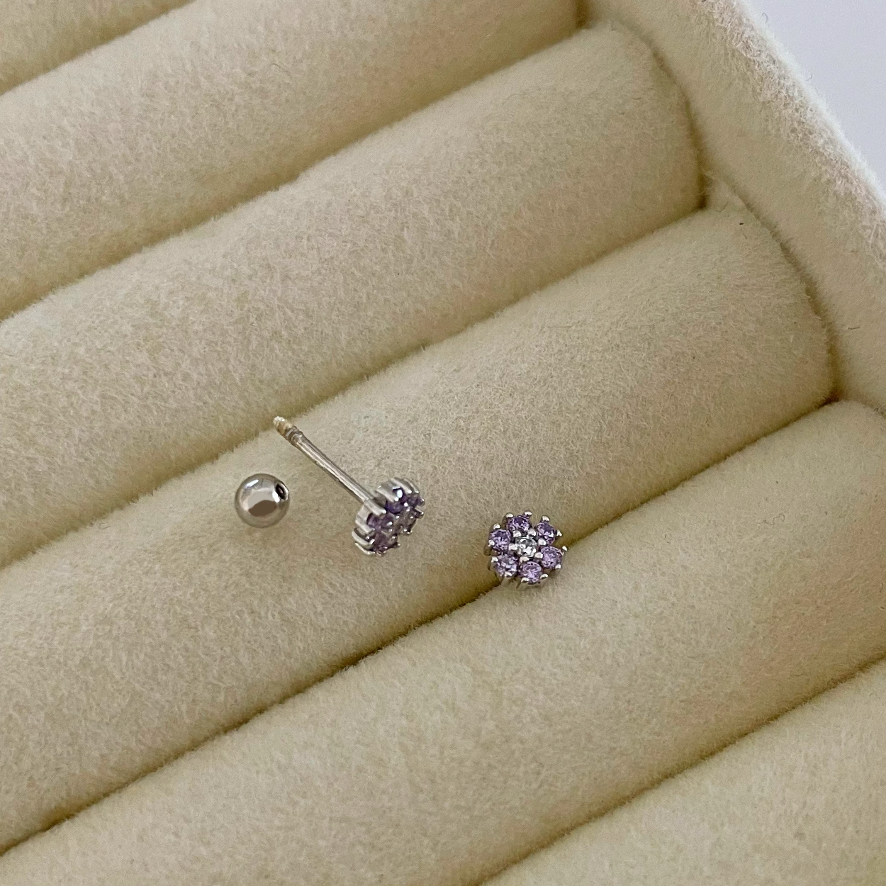 Pink Clover Earring