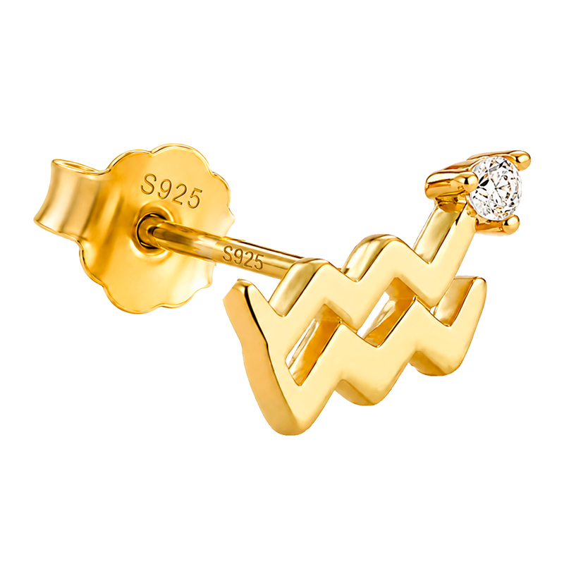 Gold Eyelashes Earring